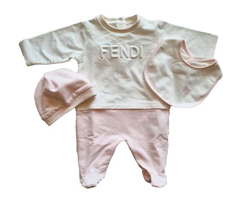 newborn fendi|fendi baby jumpsuit.